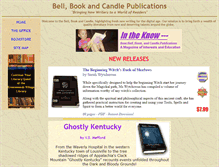 Tablet Screenshot of bellbookandcandlepublications.com